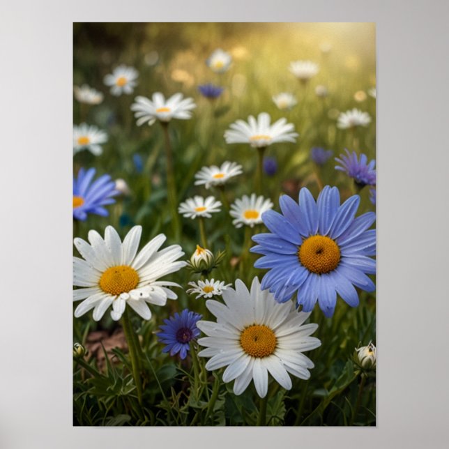 Poster Arte de Jardim em Flor Vibrante (Frente)