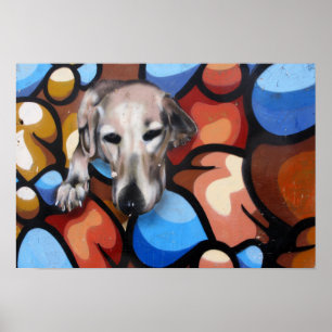 Poster Arte de Las Palmas na Rua dos Cachorros