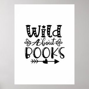 Poster Arte de Leitura Apaixonada por Livros