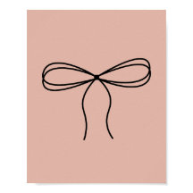 Arte de linha de Arco minimalista no Peach