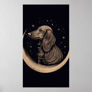 Poster Arte De Linha Minimalista De Boho-Estilo De Um Dac