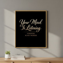 Arte de Luxo Preto e Dourado para Saúde Mental