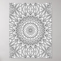 Arte de Mandala Geométrica em Explosão Solar Angul