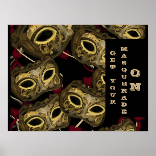 POSTER ARTE DE MÁSCARAS   (Frente)