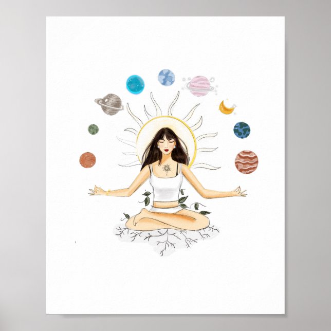 Poster arte de meditação (Frente)