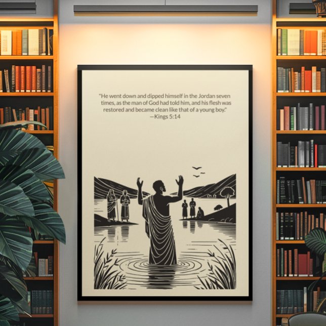 Poster Arte de Muro Cristã Minimalista - Bíblia Versa (Criador carregado)