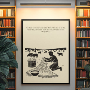 Poster Arte de Muro Cristã Minimalista - Bíblia Versa