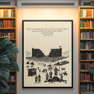 Poster Arte de Muro Cristã Minimalista - Bíblia Versa