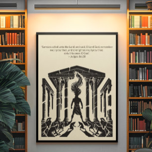 Poster Arte de Muro Cristã Minimalista - Bíblia Versa