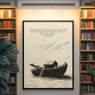 Poster Arte de Muro Cristã Minimalista - Bíblia Versa