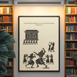 Poster Arte de Muro Cristã Minimalista - Bíblia Versa