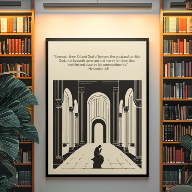 Poster Arte de Muro Cristã Minimalista - Bíblia Versa (Criador carregado)