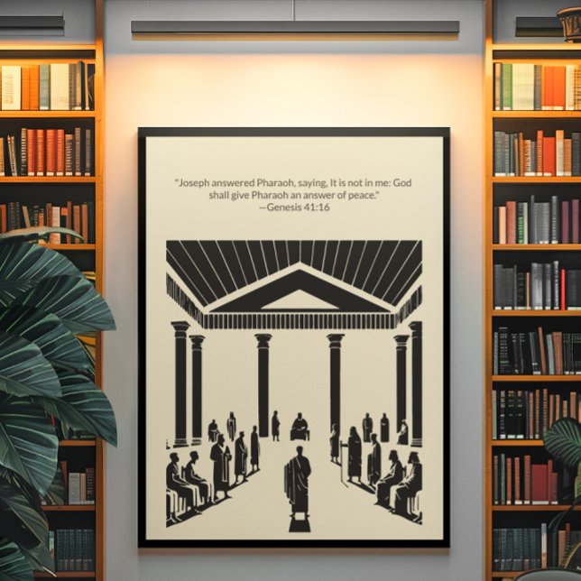 Poster Arte de Muro Cristã Minimalista - Bíblia Versa (Criador carregado)