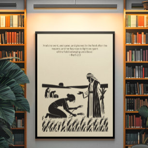 Poster Arte de Muro Cristã Minimalista para Casa e Igreja