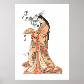 Poster Arte de Muro da Ásia em Geisha