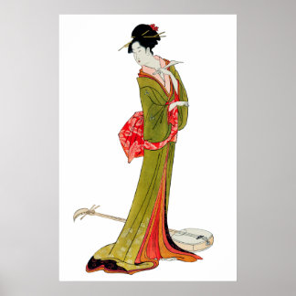 Poster Arte de Muro da Ásia em Geisha