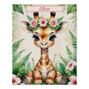 Póster Arte de Muro de Bebê Personalizada