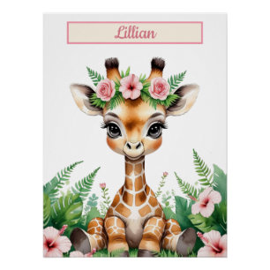 Póster Arte de Muro de Bebê Personalizada