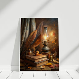 Poster Arte de Muro de Bruxa - Vintage Candlelit Magic