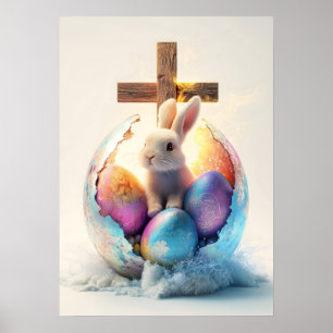 Poster Arte de Muro de Páscoa Religiosa