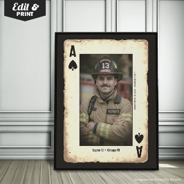 Poster Arte de Muro de Presente Personalizada, Ás de Espa