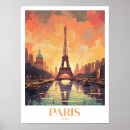 Poster Arte de Muro de Viagem de Paris