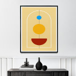 Poster Arte de Muro do Abstrato do século médio<br><div class="desc">Adicione um toque de design escandinavo moderno a sua casa com este impressão abstrato paisagístico espantoso. Apresentando um galho estilizado de árvore, o sol, um arco-íris e uma nuvem, esta imagem captura a beleza da natureza de forma única e contemporânea. As cores mudas e a design minimalista fazem deste impressão...</div>