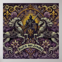 Arte de muro inspirada na medieval