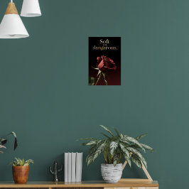 Poster Arte de Muro Minimalista "suave mas perigosa"
