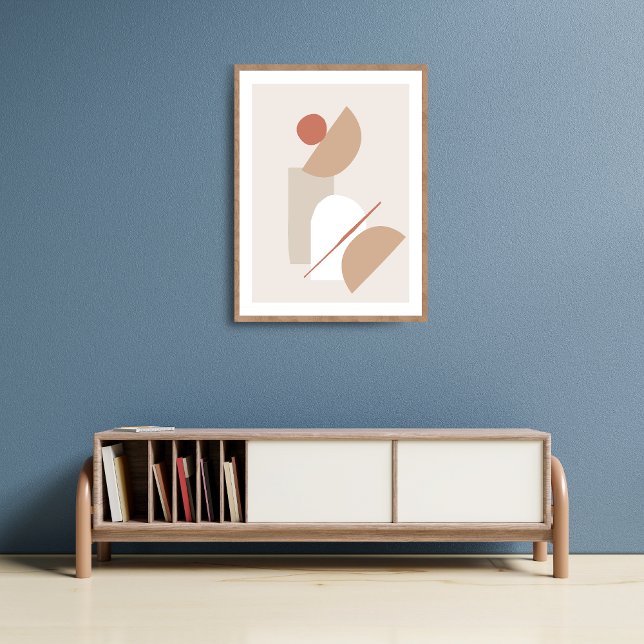 Poster Arte de Muro Neutral e Terracotta Moderna (Criador carregado)