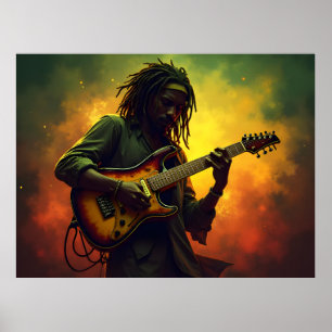 Poster arte de música reggae