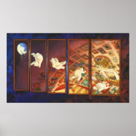 Poster Arte de Natal da Criança - O Urso de Natal