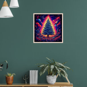 Poster Arte de Natal Impressa Christmas Magic