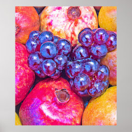 Poster Arte de Natureza-Morta de Frutas