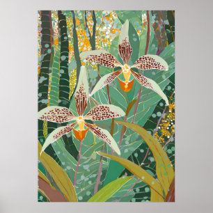 Poster Arte de Orquídea V12