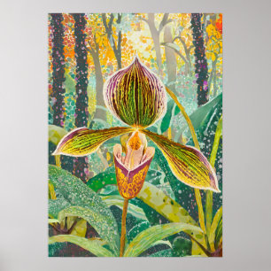 Poster Arte de Orquídea V41