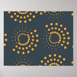 Poster Arte de padrão geométrico moderna, simples, abst