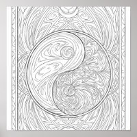 Arte de Padrão Meditativo: Geometria Sagrada Yin Y
