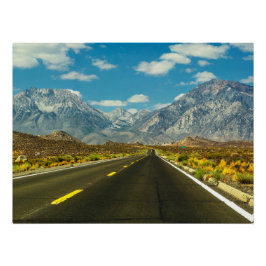 Póster Arte de Paisagem da Estrada para a Bacia Sabrina