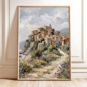Poster Arte de Paisagem de Fonte Mineral