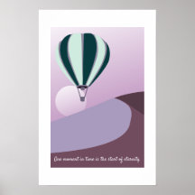 Arte de Paisagem do Deserto Verde e Roxo