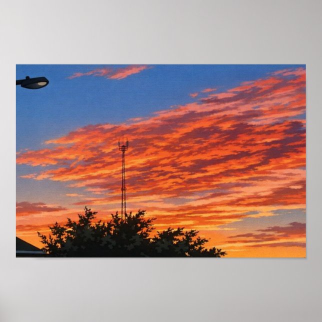 Poster Arte de Paisagem Fotográfica Editada (Frente)