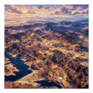 Póster Arte de Paisagem Fotográfica Editada (Melhor Quali