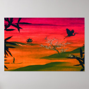 POSTER ARTE DE PAISAGEM JAPONESA