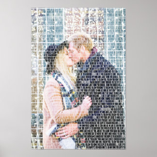 Poster Arte de Palavras Personalizada. Foto feita por Pal
