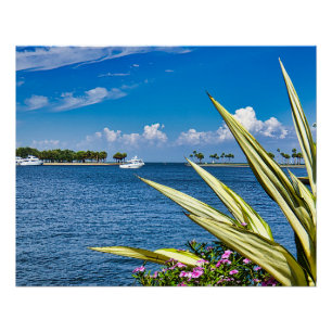 Póster Arte de Parede à Beira-Mar Vista do Oceano Tropica