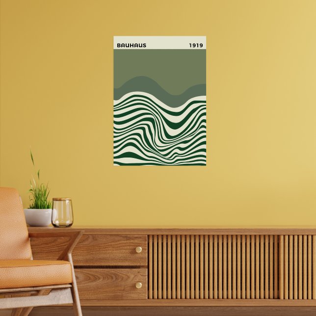 Poster Arte de parede abstrata Bauhaus, decoração de inte (Sala de Estar 2)