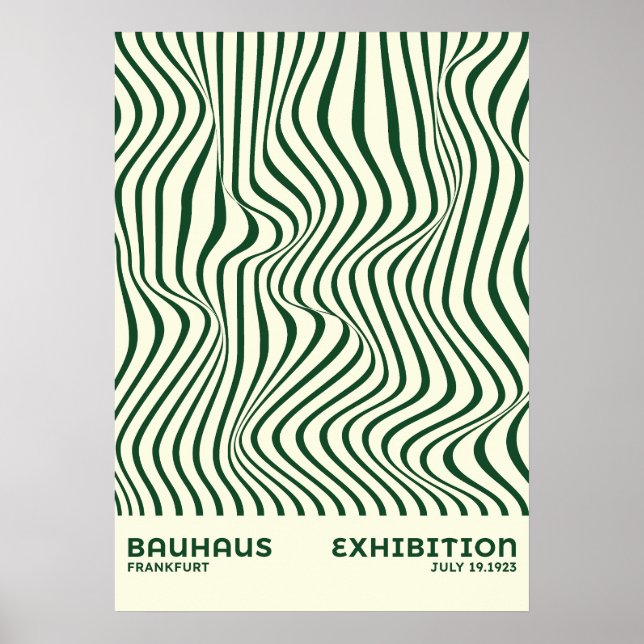 Poster Arte de parede abstrata Bauhaus, para decoração de (Frente)