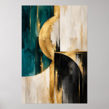 Arte de Parede Abstrata Geométrica Interligada em