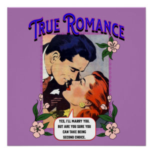 Póster Arte de Parede Acrínica - Verdadeiro Romance - Art